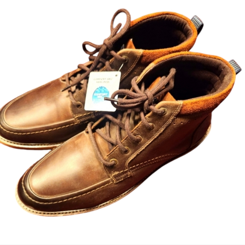 Mens Nunn Bush Comfort Gel Heel Boots Sz 10.5 NWT